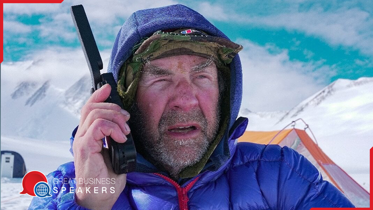 Sir Ranulph Fiennes hire explorer speaker book at agent Great Business Speakers