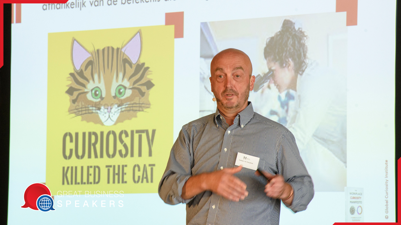 Stefaan Van Hoojdonk hire founder of the Global Curiosity Institute speaker book at agent Great Business Speakers.