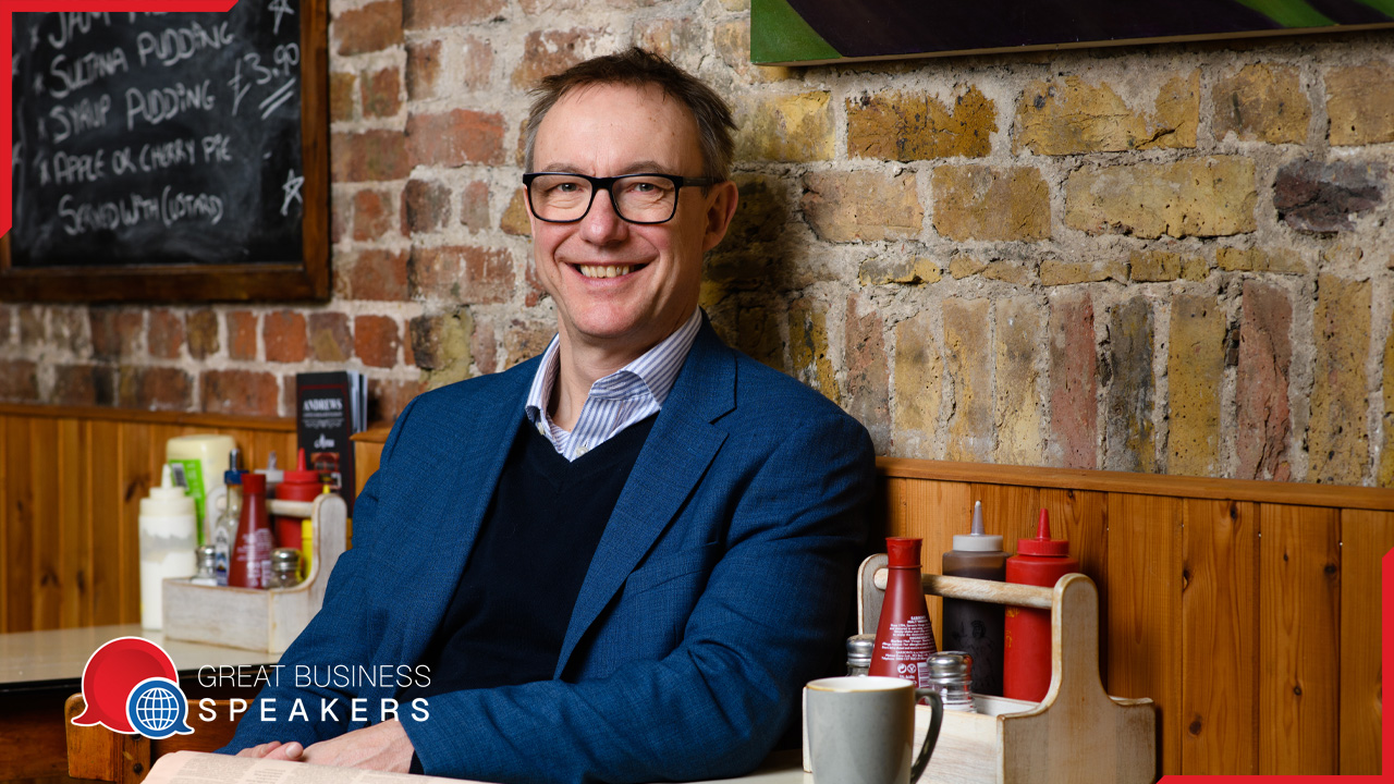 Paul Johnson hire leading economic research Institute speaker book at agent Great Business Speakers