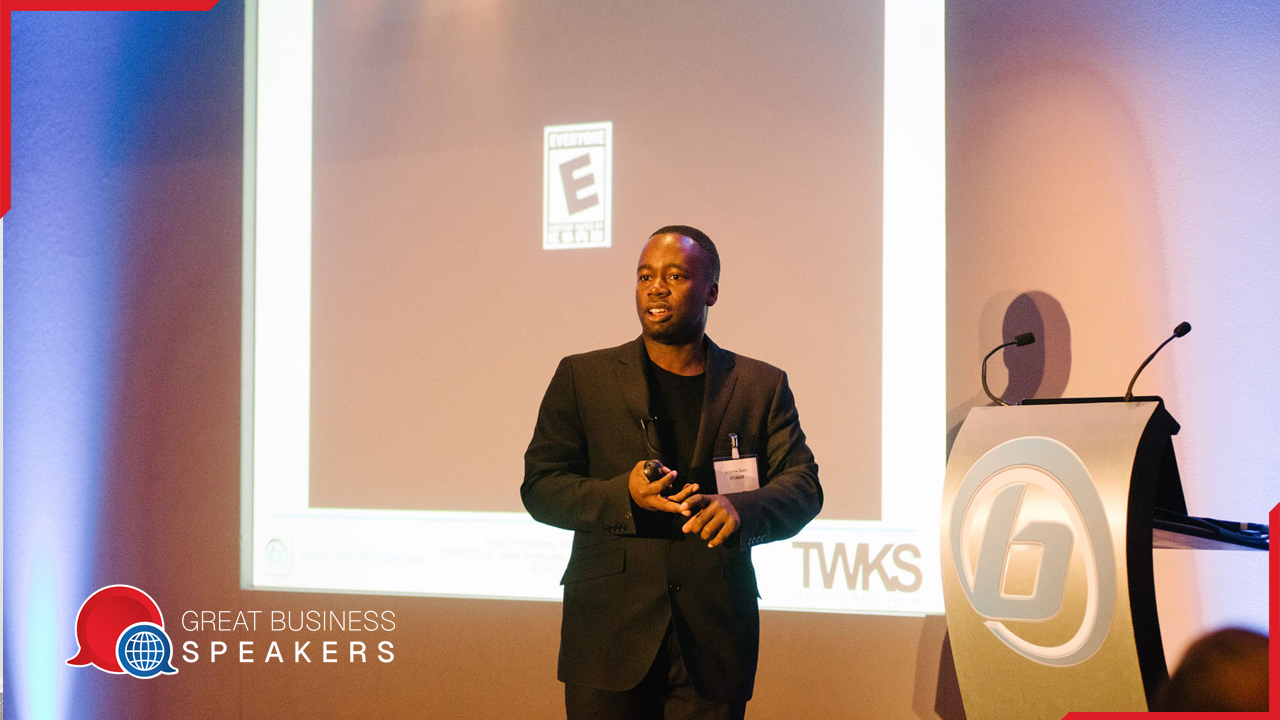 Andrew Davis hire digital marketing speaker book at agent Great Business Speakers
