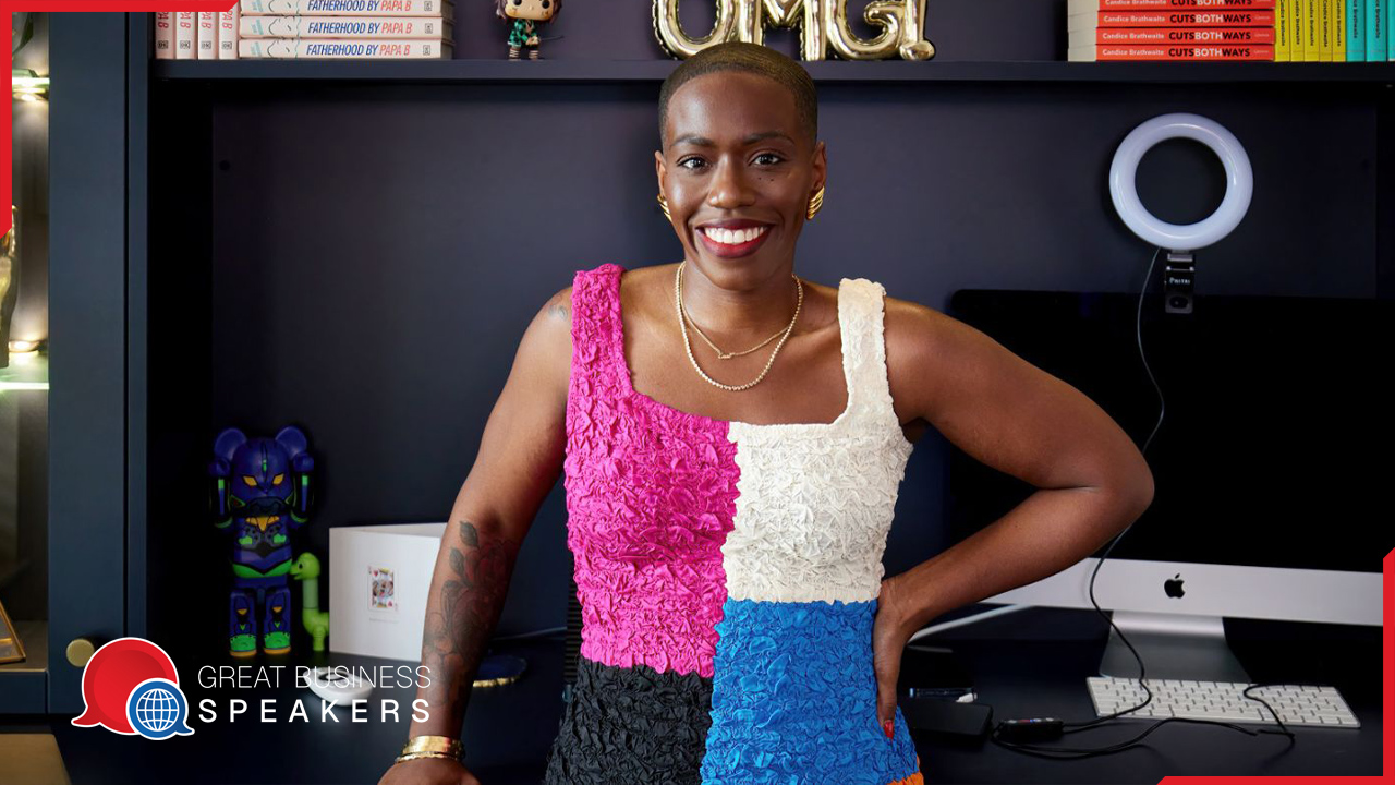Candice Brathwaite hire advocate speaker book at agent Great Business Speakers