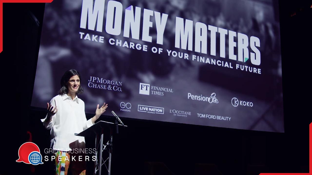 Emilie Bellet hire Finance expert speaker book at agent Great Business Speakers