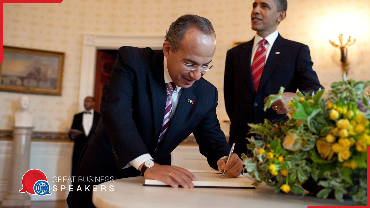 Felipe Calderon hire politician speaker book at agent Great Business Speakers