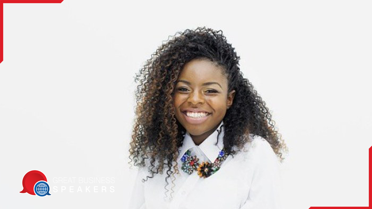 Hayley Mulenda hire keynote speaker book at agent Great Business Speakers