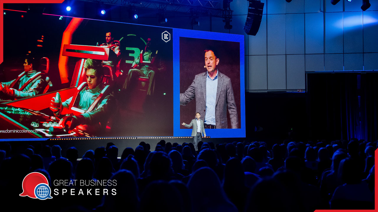 Dominic Colenso hire leadership speaker book at agent Great Business Speakers.