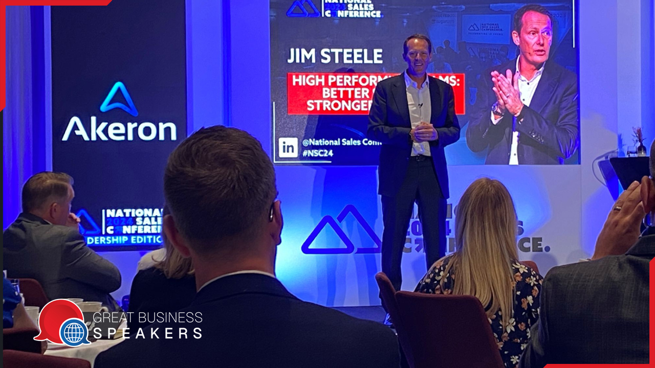 Jim Steele hire thought leader speaker book at agent Great Business Speakers