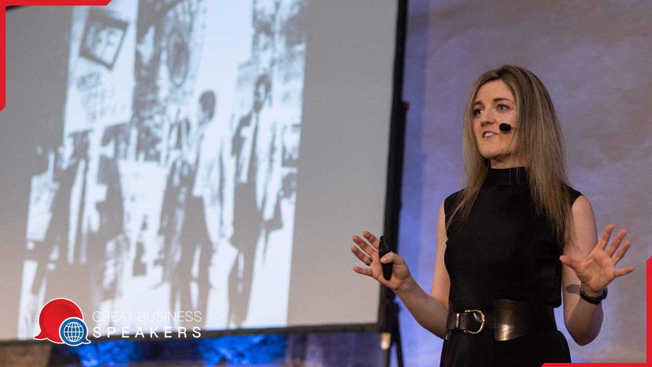 Nikki Greenberg hire futurist speaker book at agent Great Business Speakers