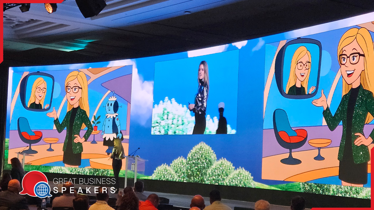 Nikki Greenberg hire futurist speaker book at agent Great Business Speakers