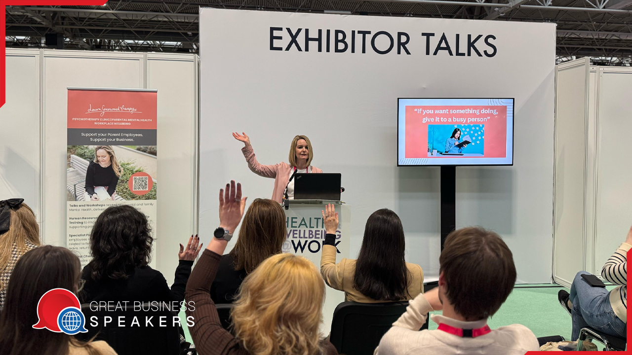Laura Greenwood hire keynote speaker book at agent Great Business Speakers