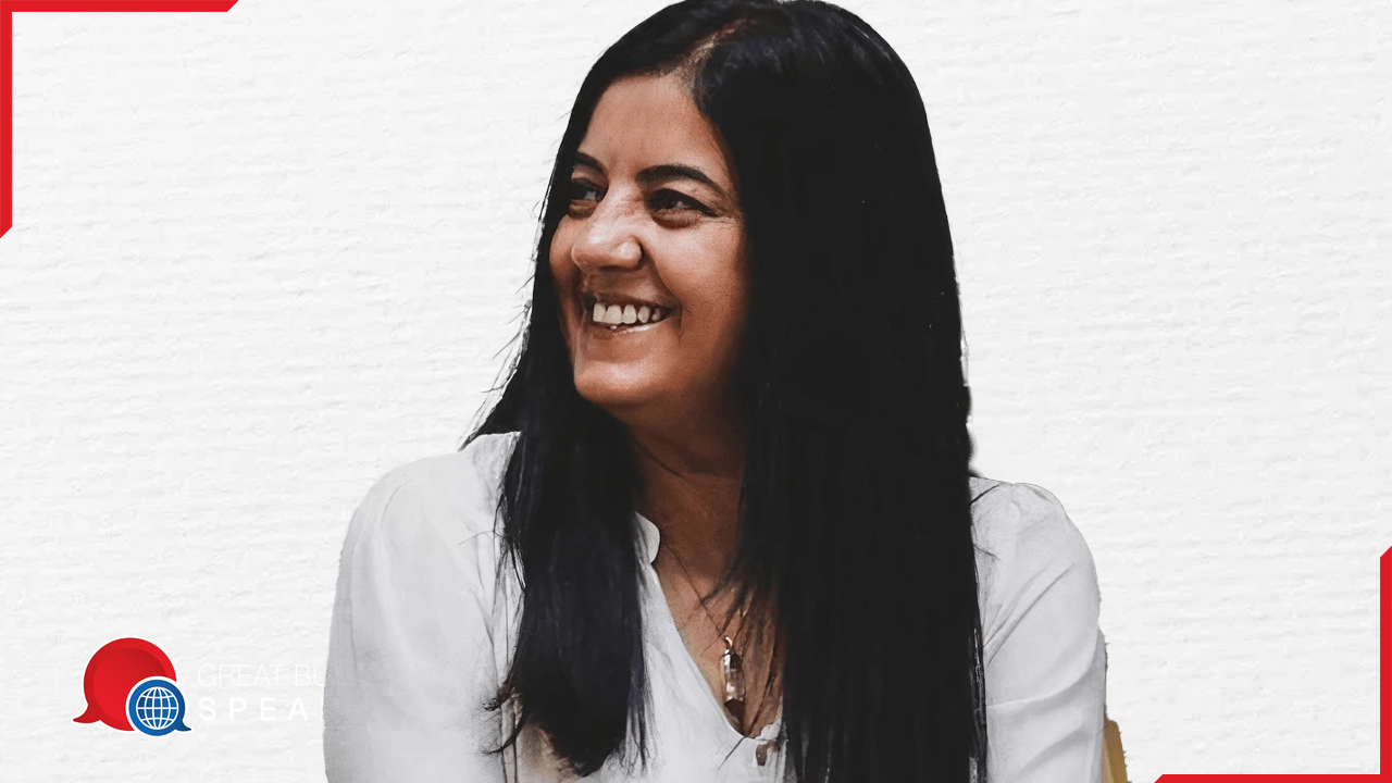 Dr Angela Sharma hire passionate advocate speaker book at agent Great Business Speakers