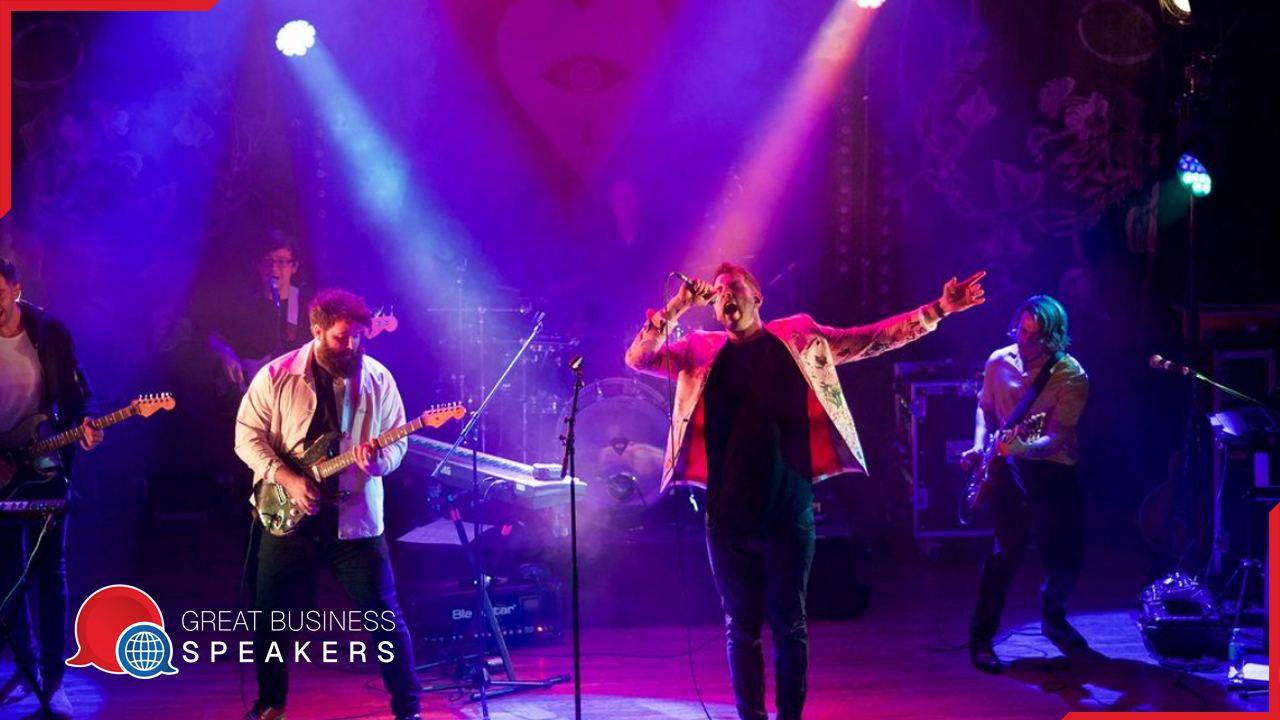 Mark Kovic hire singer- songwriter and producer speaker book at agent Great Business Speakers.
