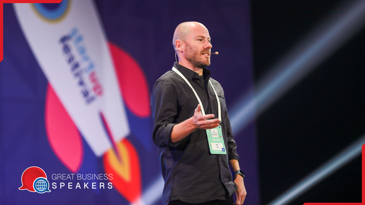 Rob Law hire inventor speaker book at agent Great Business Speakers