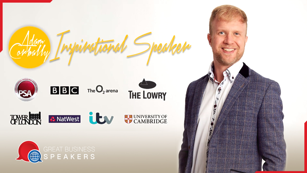 top 12 Leading Entrepreneurial Speakers Adam Corbally Apprentice book at agent Great Business Speakers