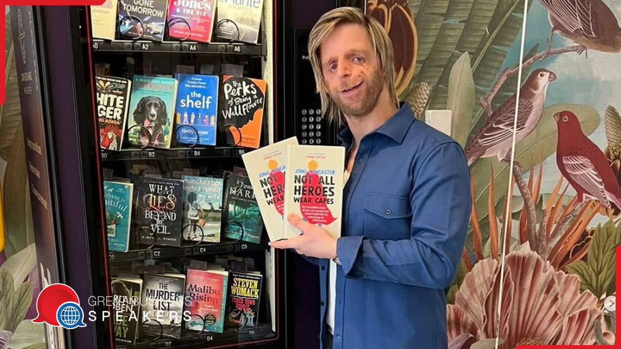 Jono Lancaster hire author speaker book at agent Great Business Speakers