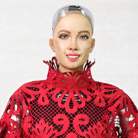 Sophia-hire-female-humanoid-robot-speaker-book-at-agent-Great-Business-Speakers