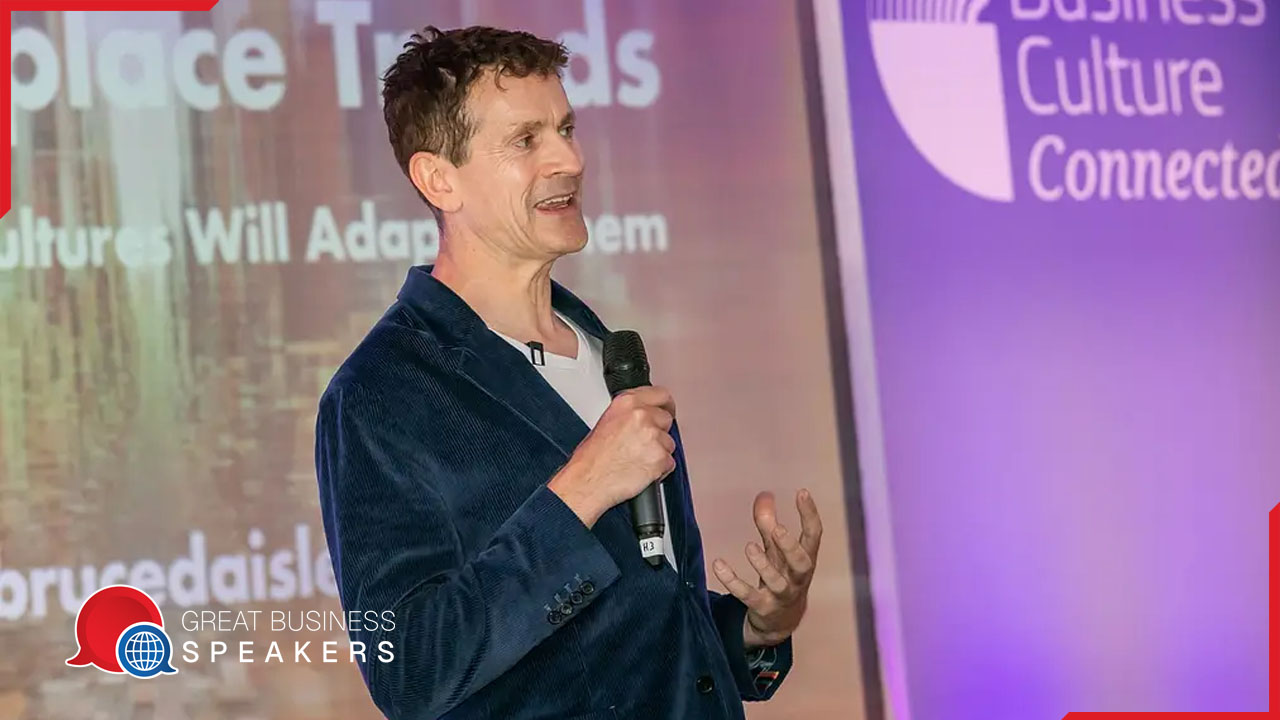 Bruce Daisley hire keynote speaker book at agent Great Business Speakers....