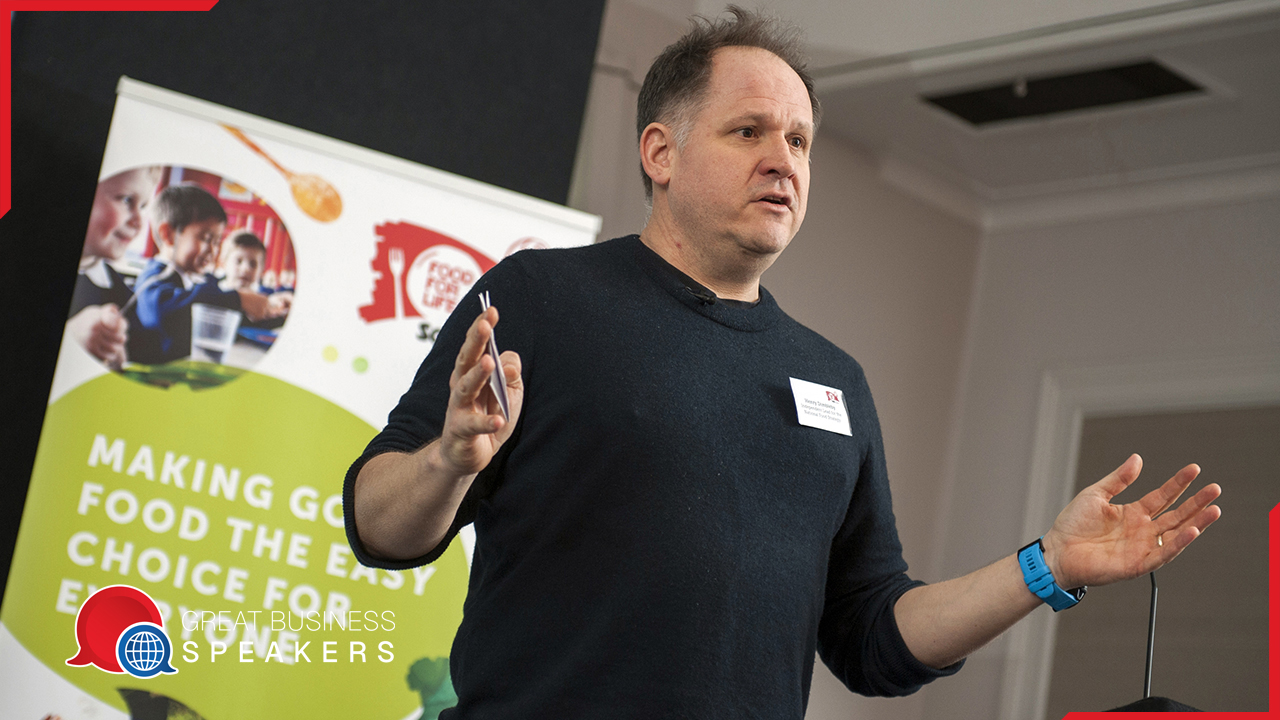 Henry Dimbleby hire Co-Founder of LEON speaker book at agent Great Business Speakers